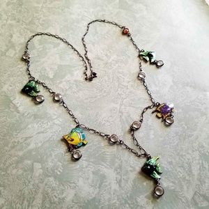 VINTAGE ZARAH FISH NECKLACE, BROOCH & EARRINGS SET